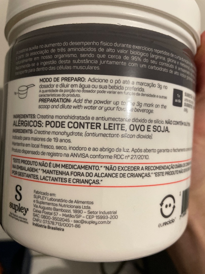 Creatina Monohidratada
