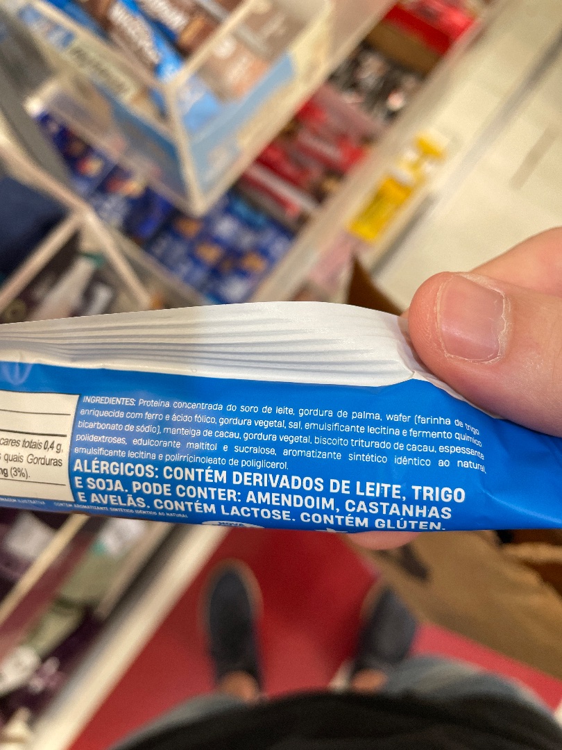 Barra de Proteína (com Wafer e Cacau)