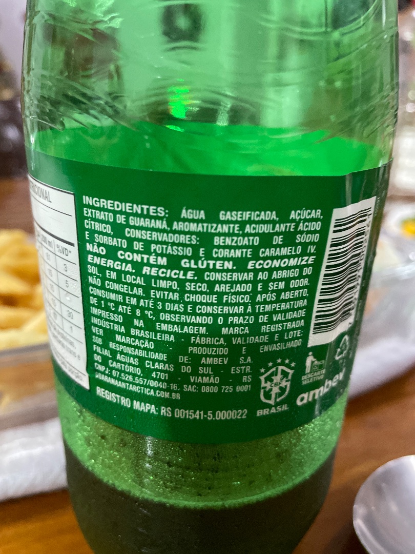 Refrigerante de Guaraná (Guaraná Antarctica)