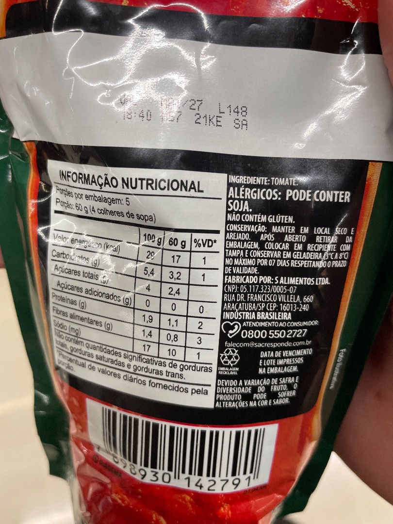 Tomate em Polpa (Genérico)