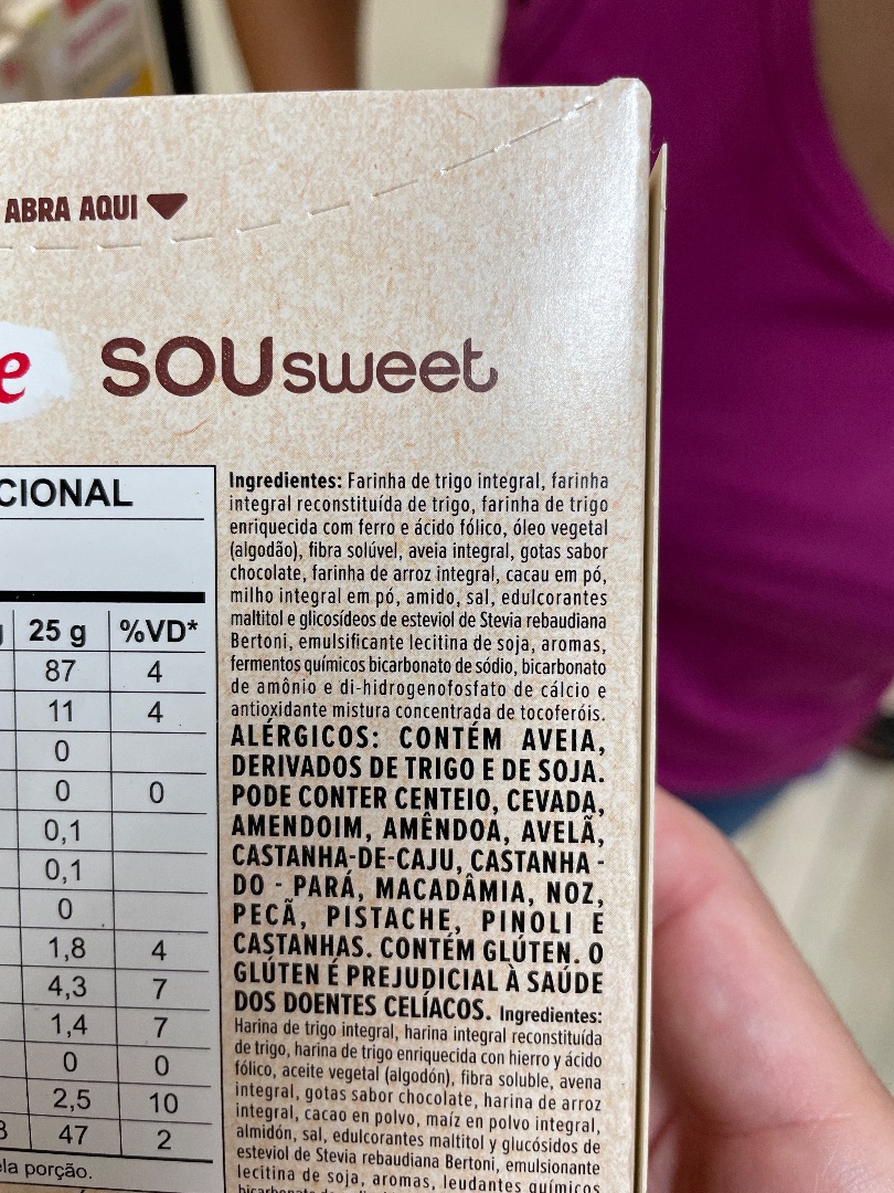 Biscoito/Snack SOU sweet