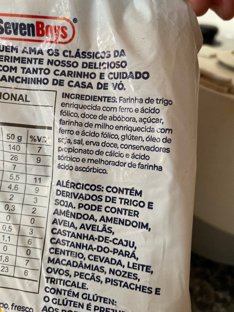 Biscoito/Salgadinho SevenBoys (Sabor Casa de Vó)