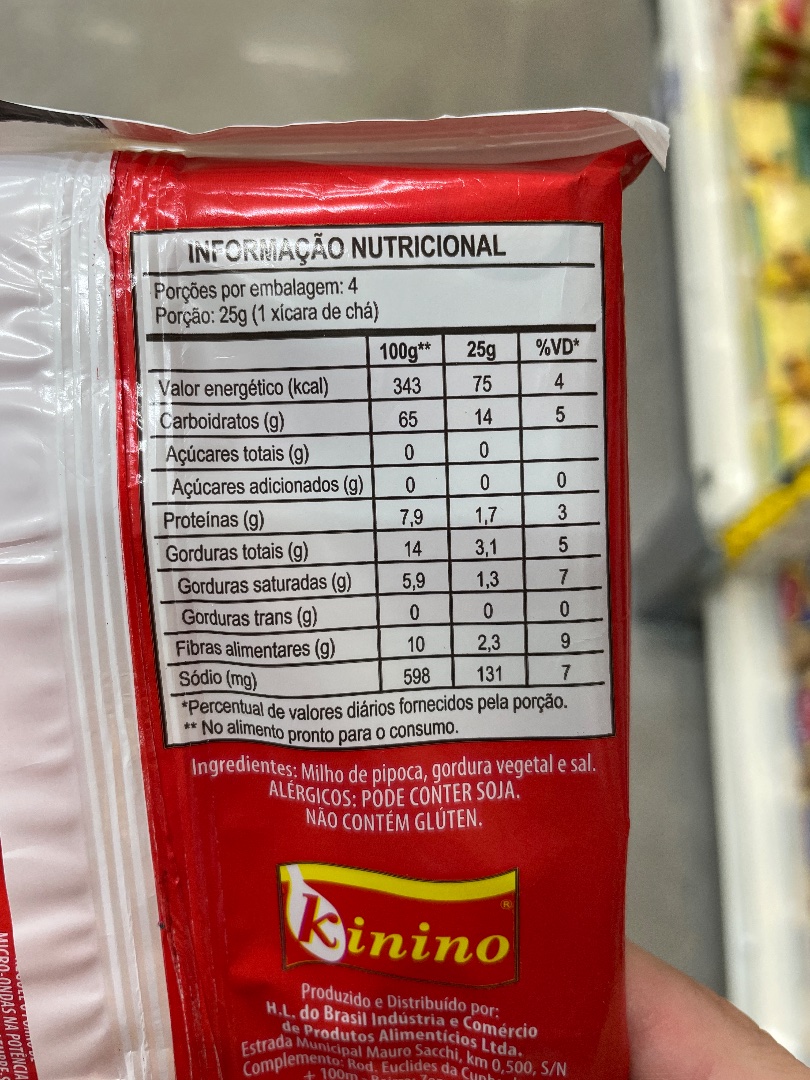 Milho de Pipoca Kinino