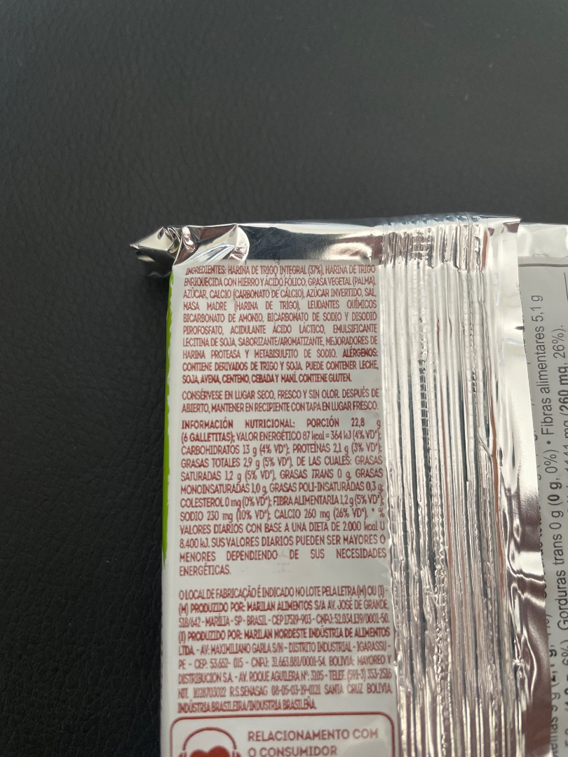 Biscoito/Bolacha Integral (Genérico)