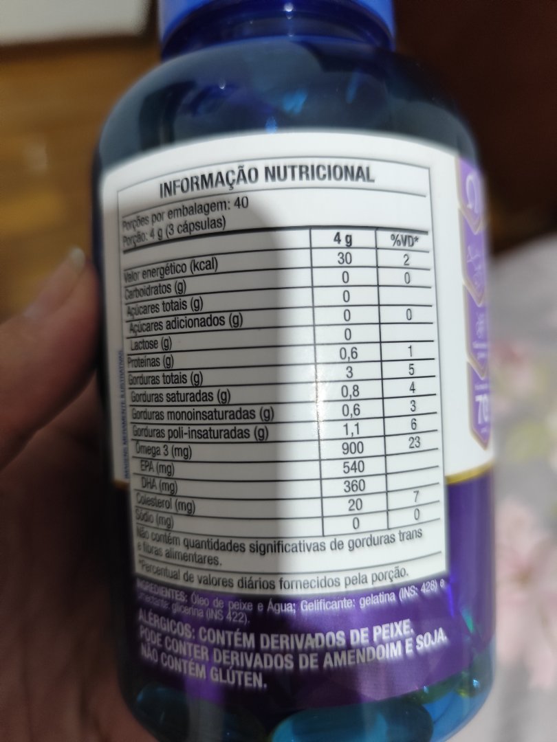 Suplemento de Ômega 3 (Óleo de Peixe)