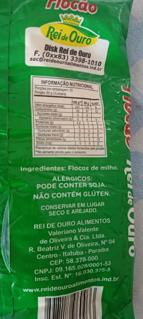 Flocão de Milho Rei de Ouro