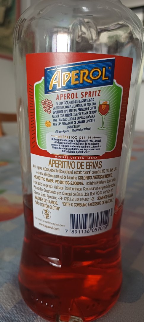 Aperol (Aperitivo de Ervas)