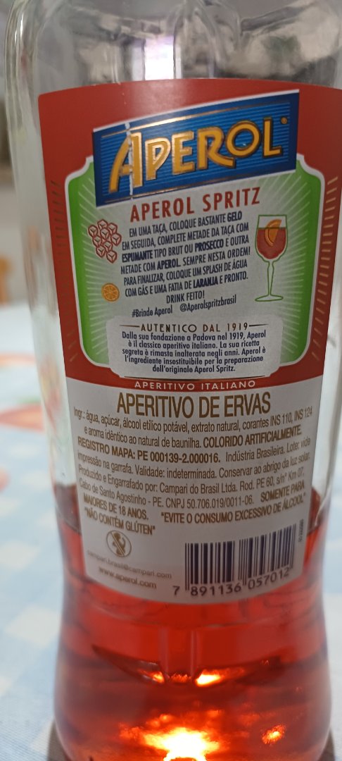 Aperol (Aperitivo de Ervas)