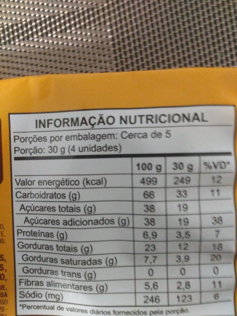 Produto Alimentício Doce (Alto Teor de Açúcar Adicionado)