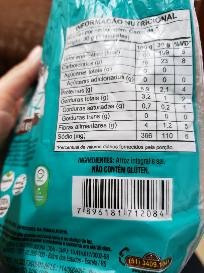 Snack de Arroz Integral