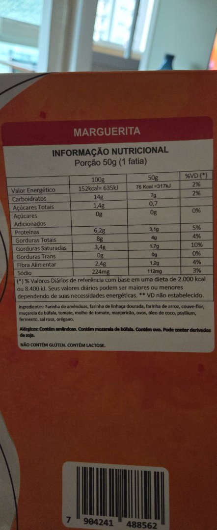 Pizza/Base Margherita Low Carb