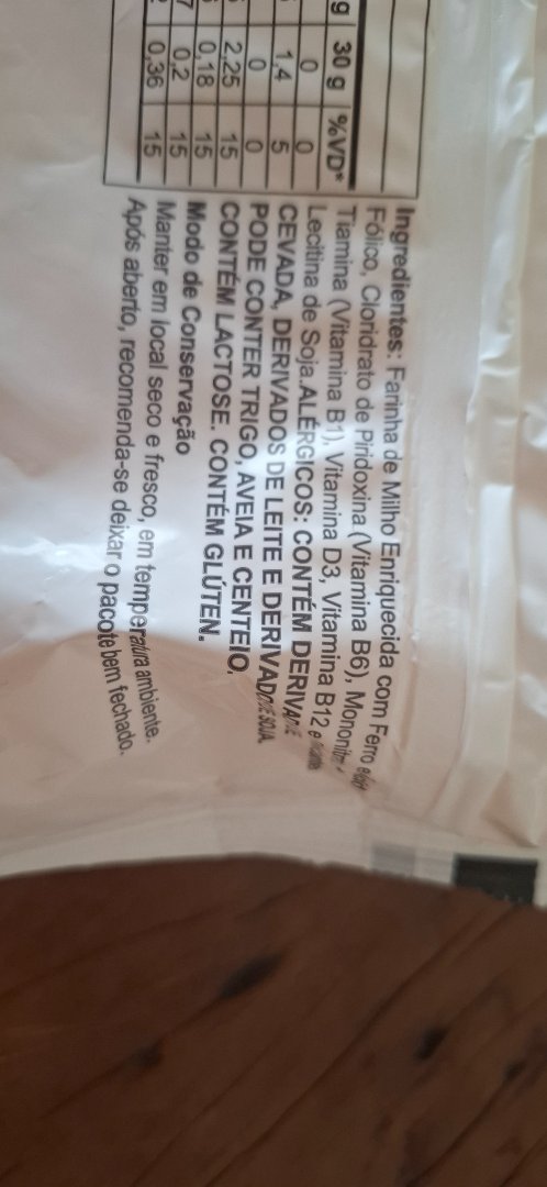 Farinha de Milho Enriquecida