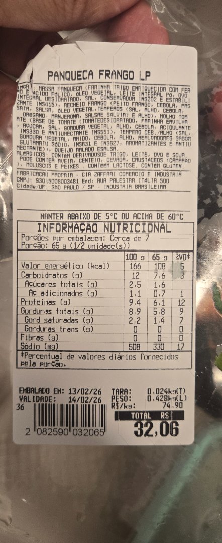 Panqueca Frango LP