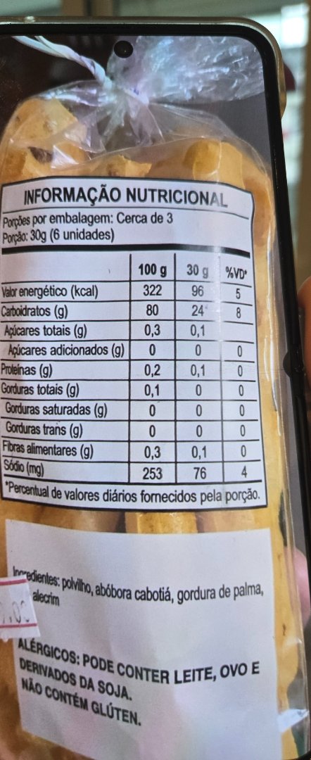 Biscoito de Polvilho com Abóbora e Alecrim