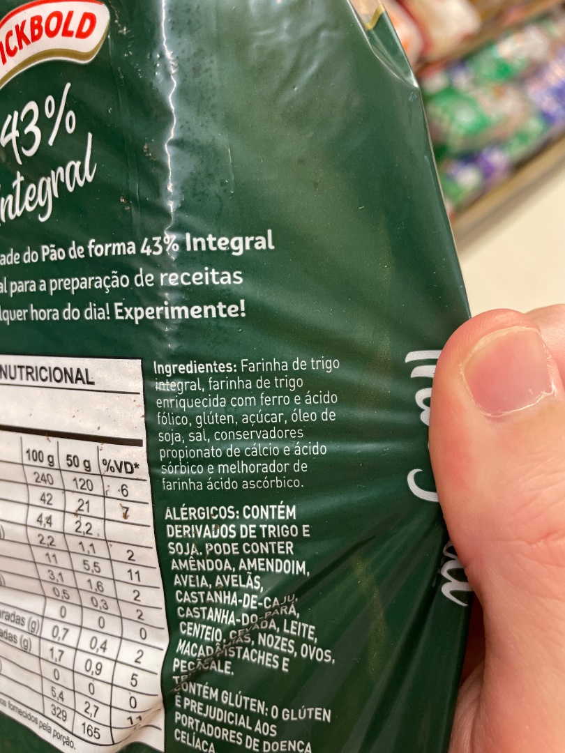 Pão Wickbold 43% Integral