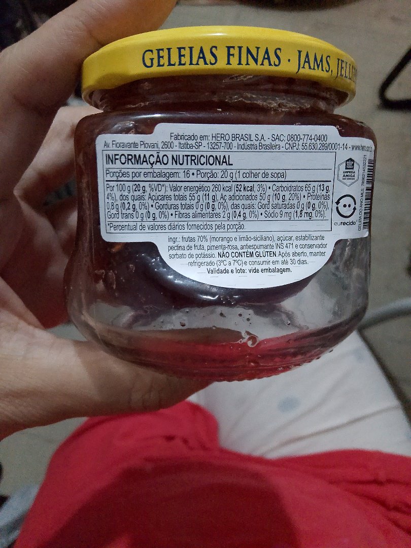 Geleia de Morango e Limão-Siciliano