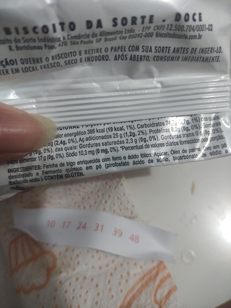 Biscoito da Sorte Doce