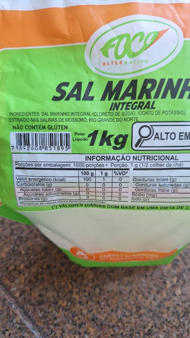 Sal Marinho Integral Foco Alternativo