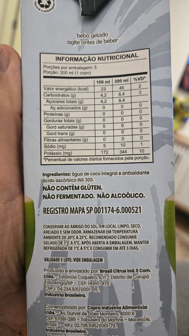 Água de Coco Integral