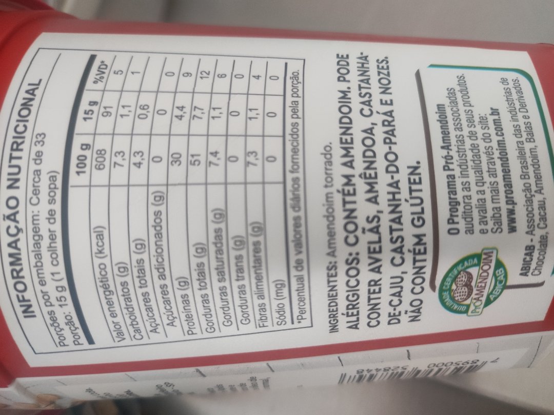 Amendoim Torrado / Pasta de Amendoim