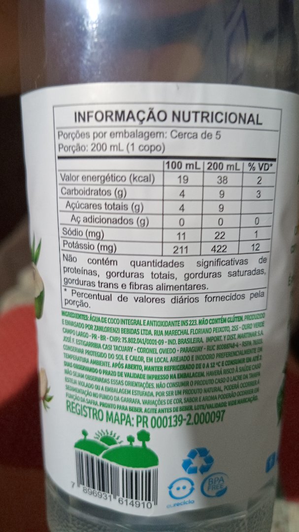 Água de Coco Integral
