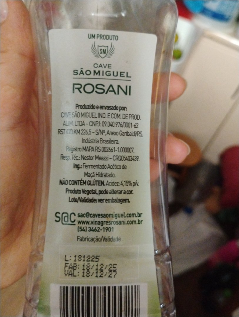 Vinagre de Maçã Rosani (Cave São Miguel)