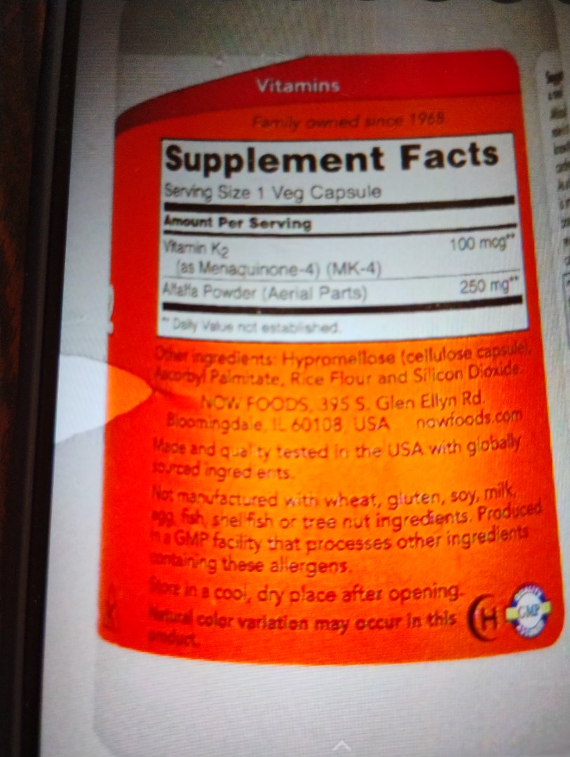 Vitamin K2 (MK-4) com Alfalfa