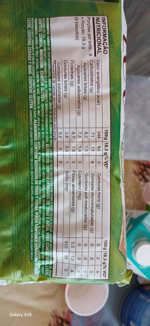 Marilan Lev Biscoito Integral