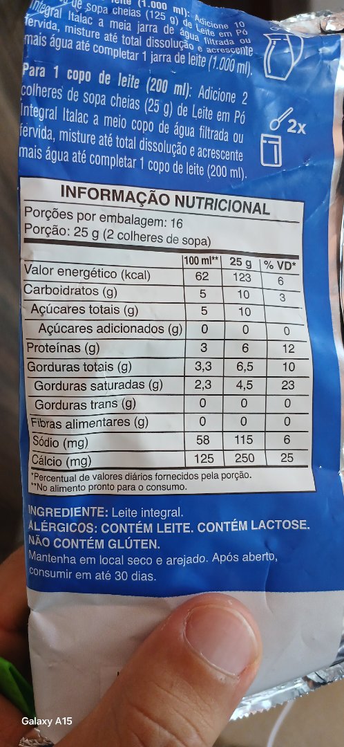 Leite em Pó Integral Italac